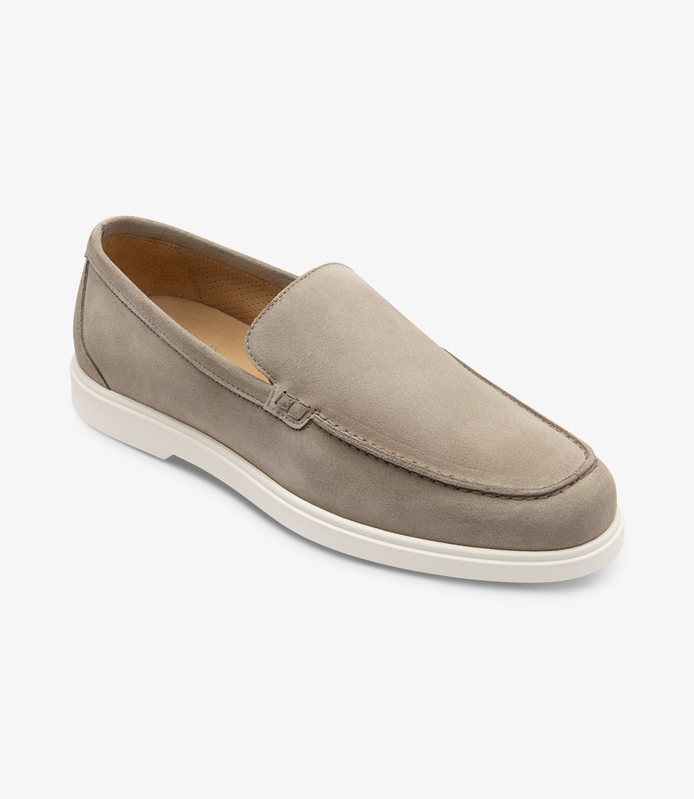 Tuscany Slip On Shoes in Stone Blue Leather (7950156005598)